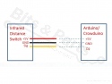 Distance sensor Infrared/IR on/off 3-50cm adjustable